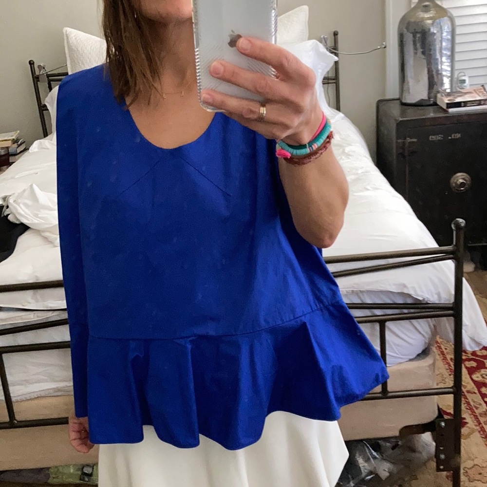 Delpozo sleeveless poplin top